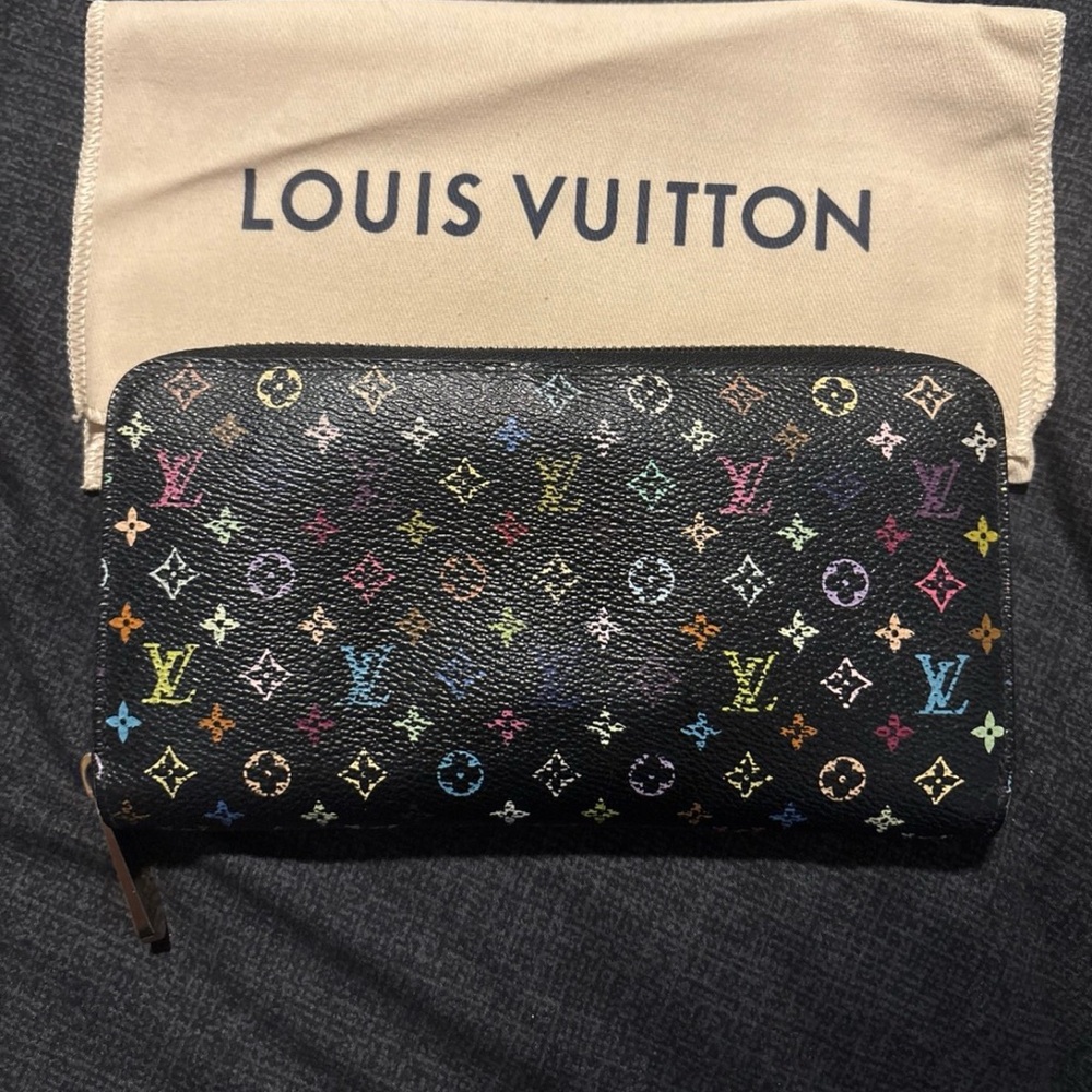 Louis Vuitton Murakami Multicolor Women's Zippy Wallet